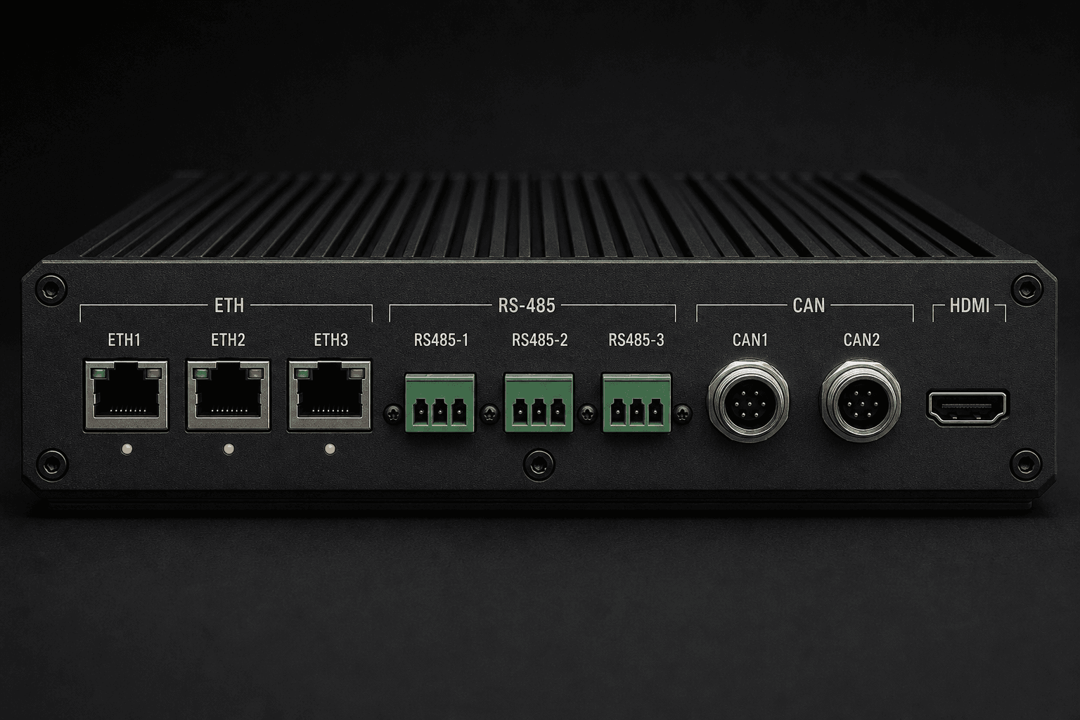 AxonEDGE Server with Ethernet, RS-485, CAN bus, and HDMI interfaces